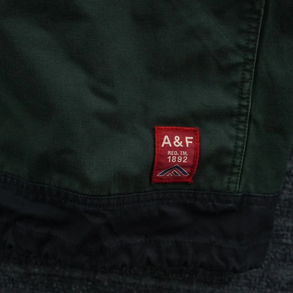 Vintage 90s Abercrombie & Fitch Outdoor Jacket Mens XL Dark Green Utility